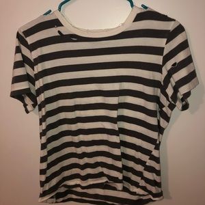 Pacsun MetoWe stripped distressed white and brown